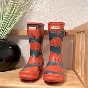 Brand new short storm stripe hunter rain boots wellies